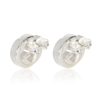 Gucci Sterling Silver Interlocking G Earrings 3