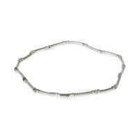 David Yurman Yellow Gold & Sterling Silver Topaz Metro Station Necklace 2