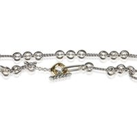 David Yurman Yellow Gold & Sterling Silver Figaro Link Necklace 2