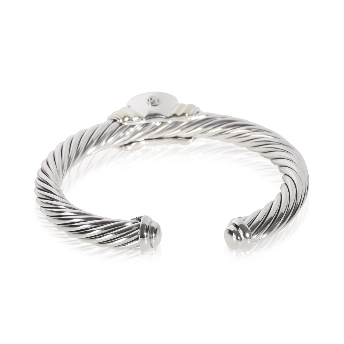 David Yurman Yellow Gold & Sterling Silver Onyx Noblesse Bracelet 3