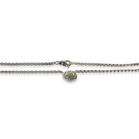 David Yurman Yellow Gold & Sterling Silver Diamond Cookie Pendant 2