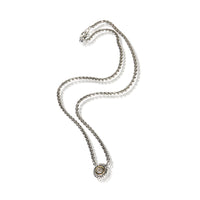 David Yurman Yellow Gold & Sterling Silver Diamond Cookie Pendant 3