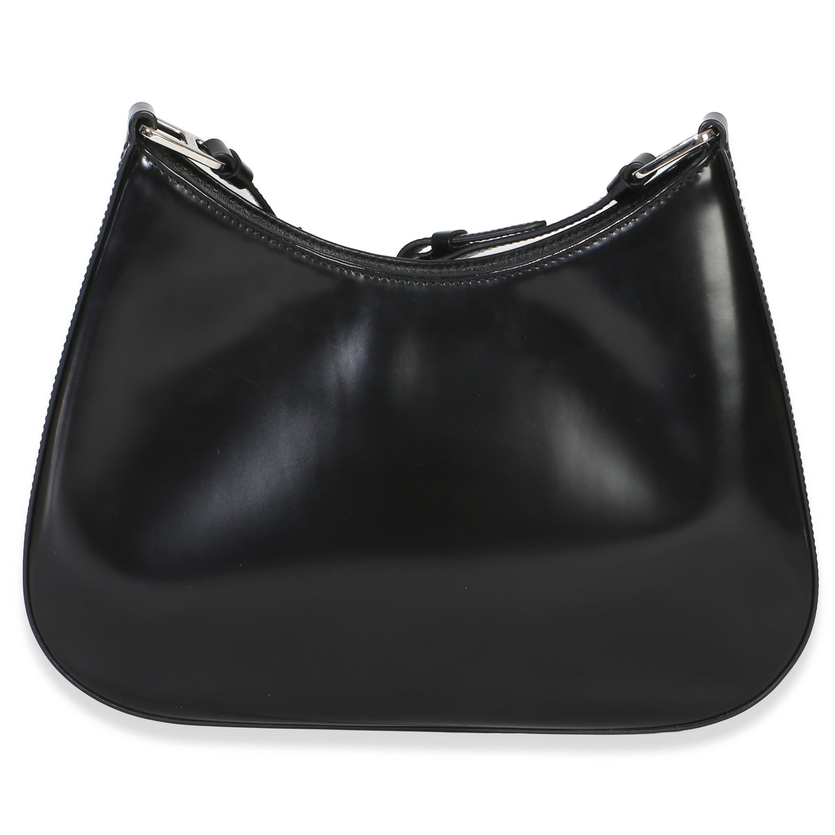 Prada Black Spazzolato Large Cleo Shoulder Bag Handbag 4