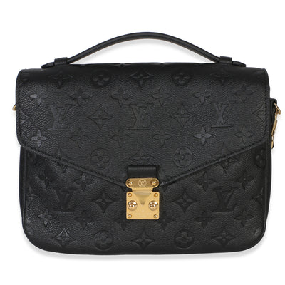 Louis Vuitton Black Monogram Empreinte Pochette Metis Handbag id