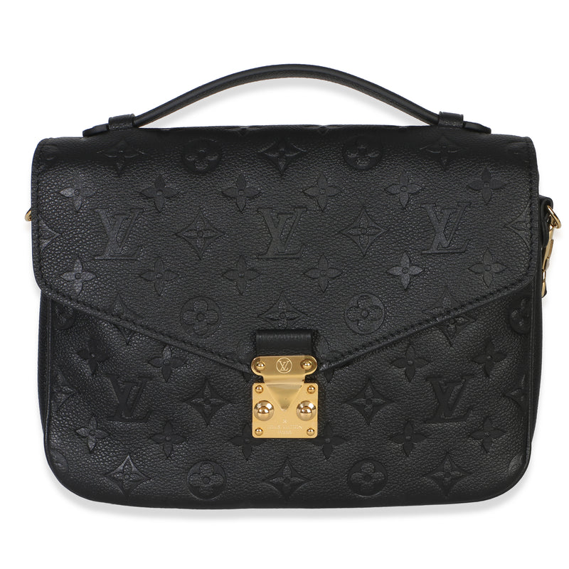 Louis Vuitton Black Monogram Empreinte Pochette Metis Handbag id