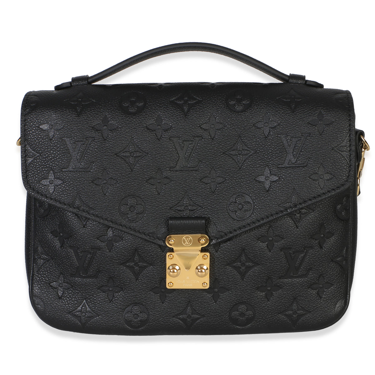 Louis Vuitton Black Monogram Empreinte Pochette Metis Handbag id