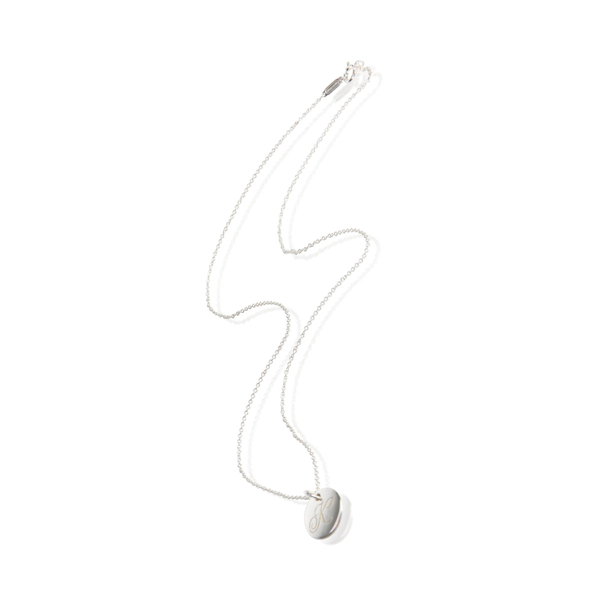 Tiffany & Co. Sterling Silver Notes Initial K Pendant 3