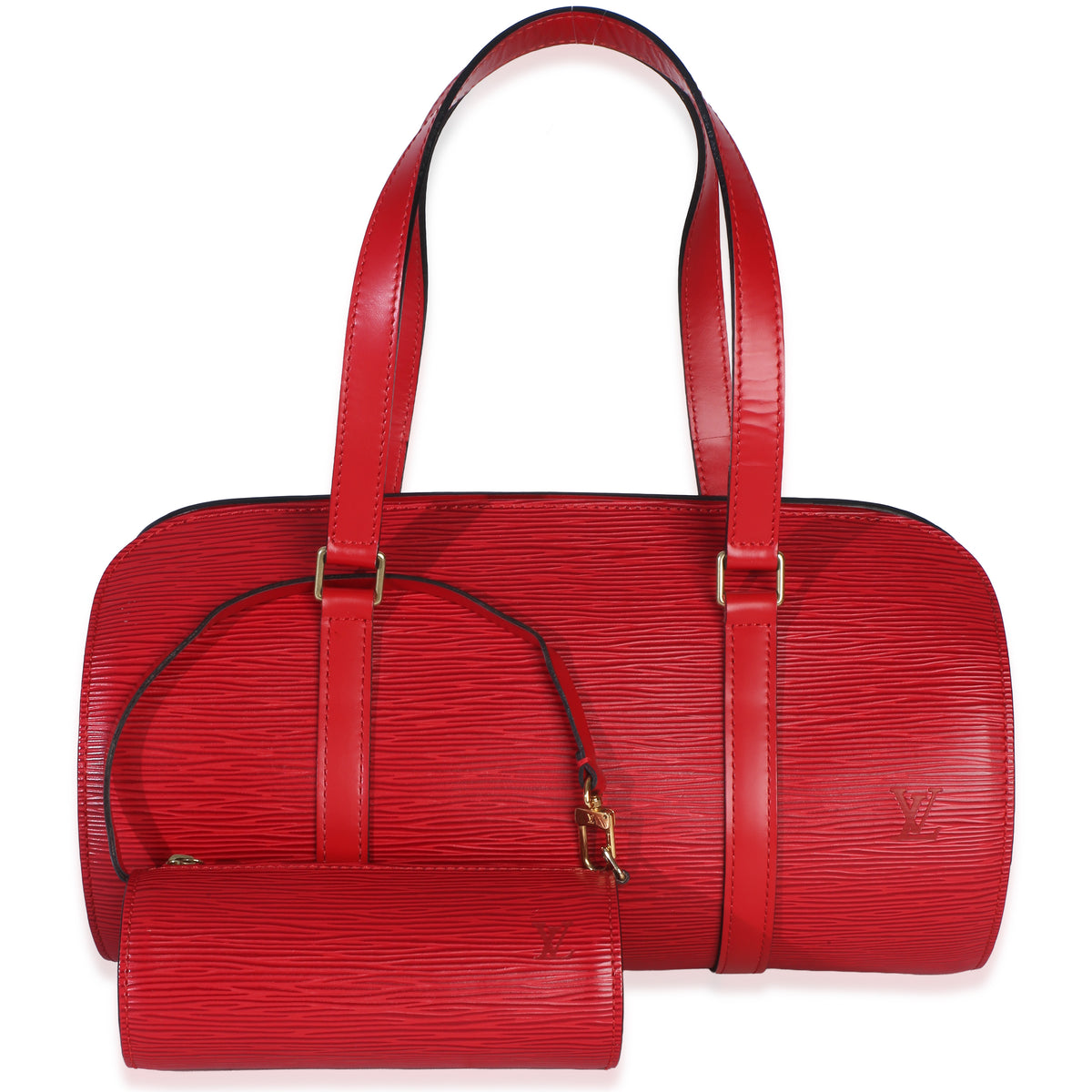 Louis Vuitton Rouge Red Epi Soufflot Handbag id