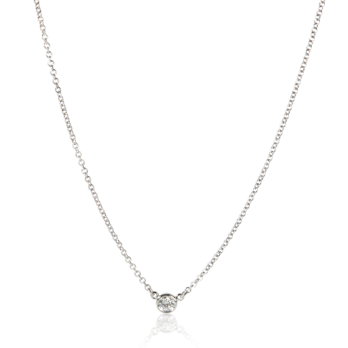 Tiffany & Co. Platinum Diamond Elsa Peretti Diamond By The Yard Pendant 2