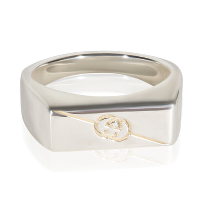 Gucci Sterling Silver Trademark Ring fv