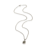 David Yurman Sterling Silver Prasiolite and Diamond Petite Albion Pendant 3
