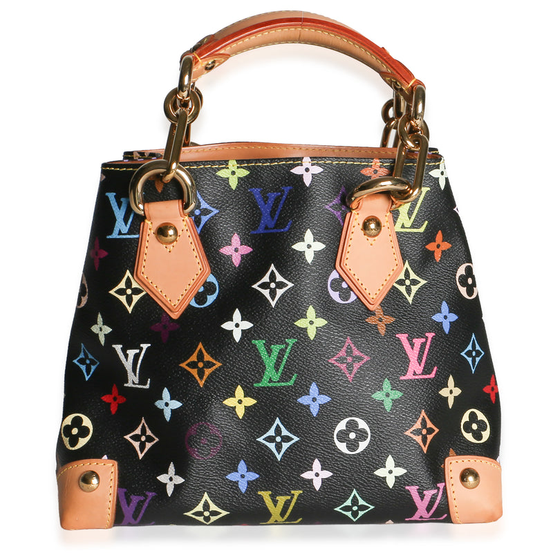 Louis Vuitton Vintage Black Multicolore Canvas Audra Handbag id