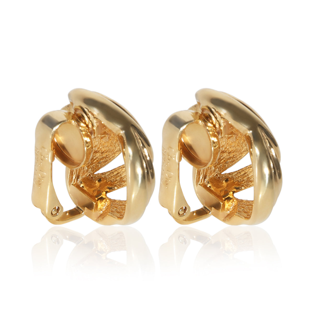 Christian Dior Gold Plated Earrings 3