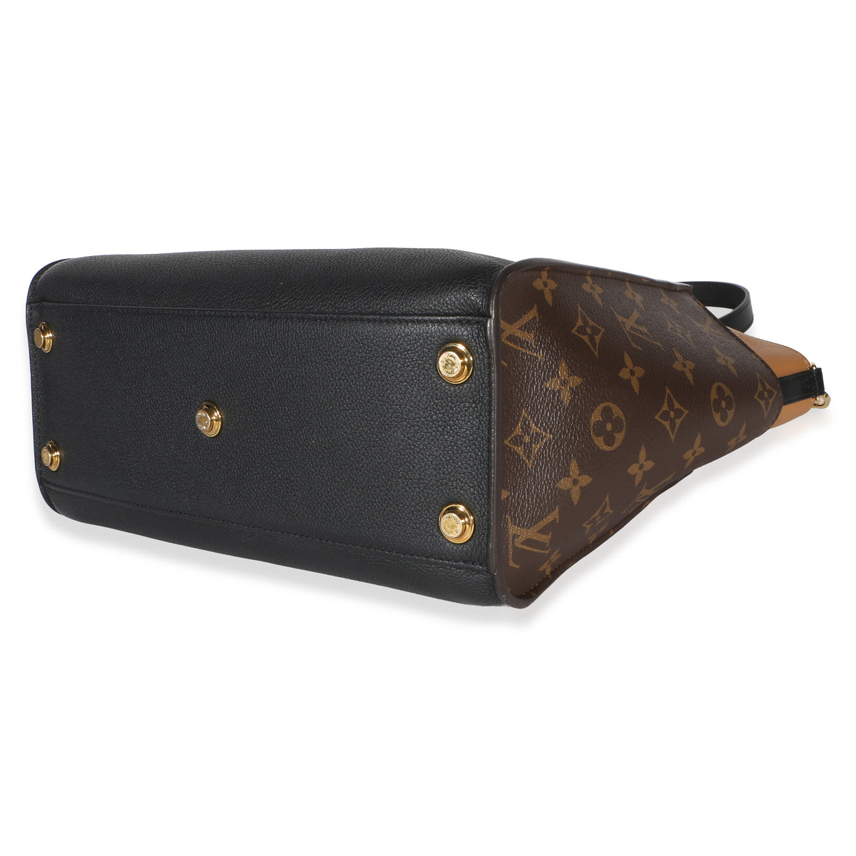 Louis Vuitton Black Monogram Canvas On My Side MM Handbag 6