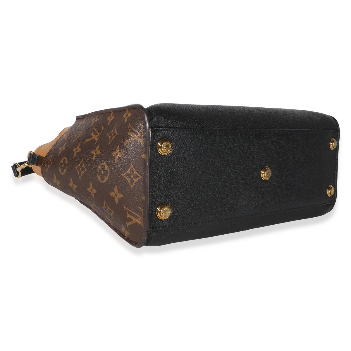 Louis Vuitton Black Monogram Canvas On My Side MM Handbag 7