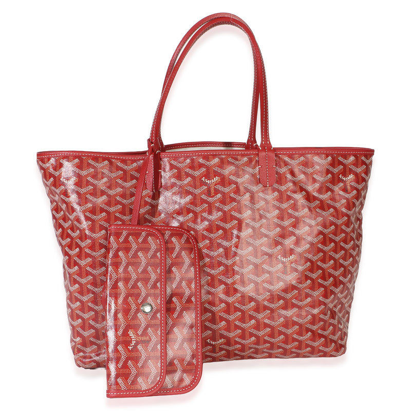 Goyard Red ine Canvas Saint Louis PM Handbag fv