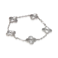 Van Cleef & Arpels White Gold Vintage Alhambra Bracelet 2