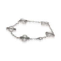 Van Cleef & Arpels White Gold Vintage Alhambra Bracelet 3