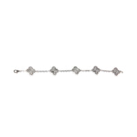 Van Cleef & Arpels White Gold Vintage Alhambra Bracelet 4