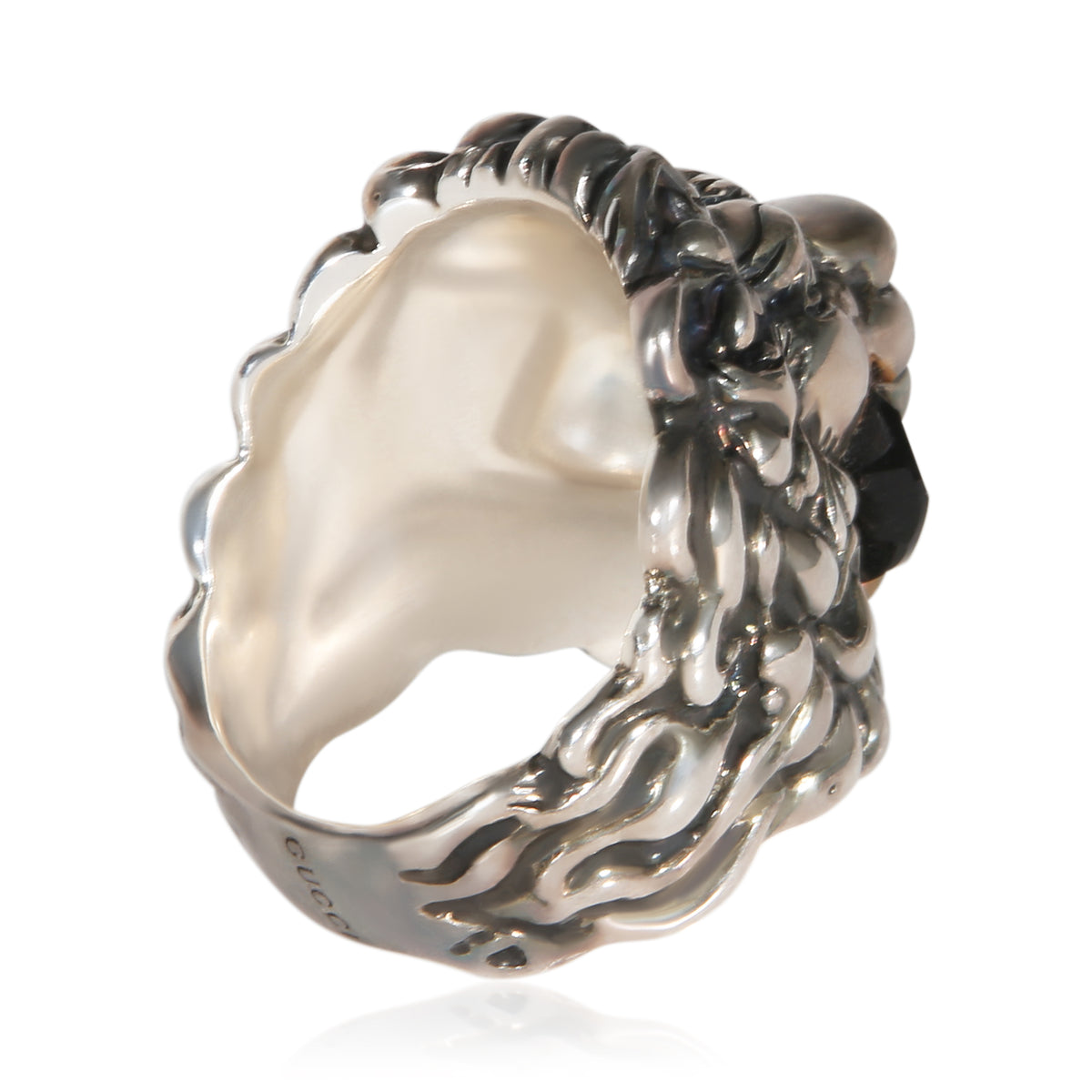 Gucci Crystal Lion Head Ring 4