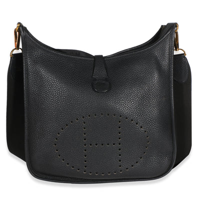 Hermès Black Clemence Evelyne III 29 GHW Handbag id