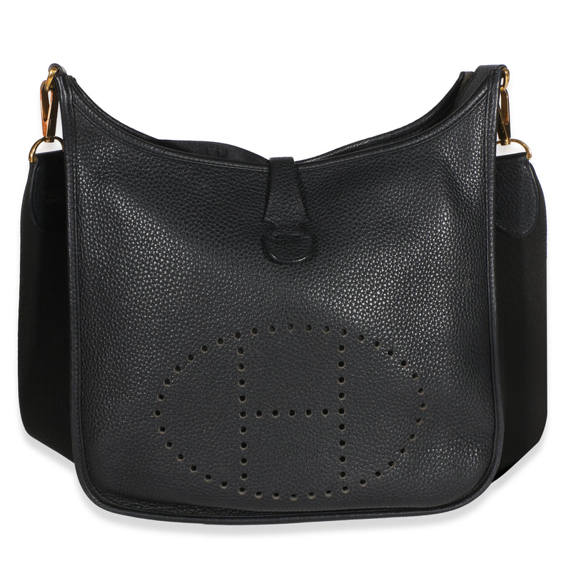 Hermès Black Clemence Evelyne III 29 GHW Handbag id