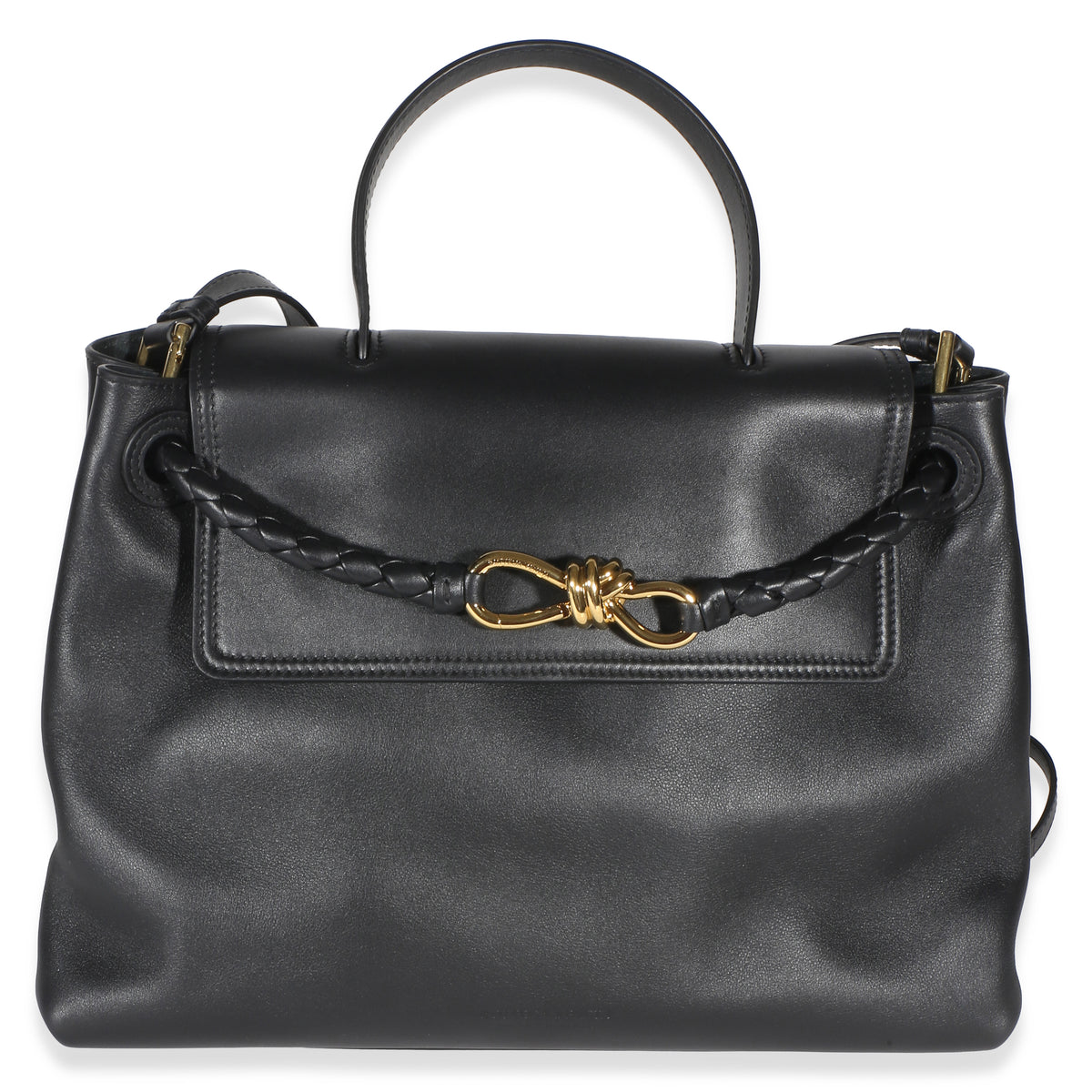 Bottega Veneta Black Silky Calfskin Medium Ciao Ciao Handbag fv