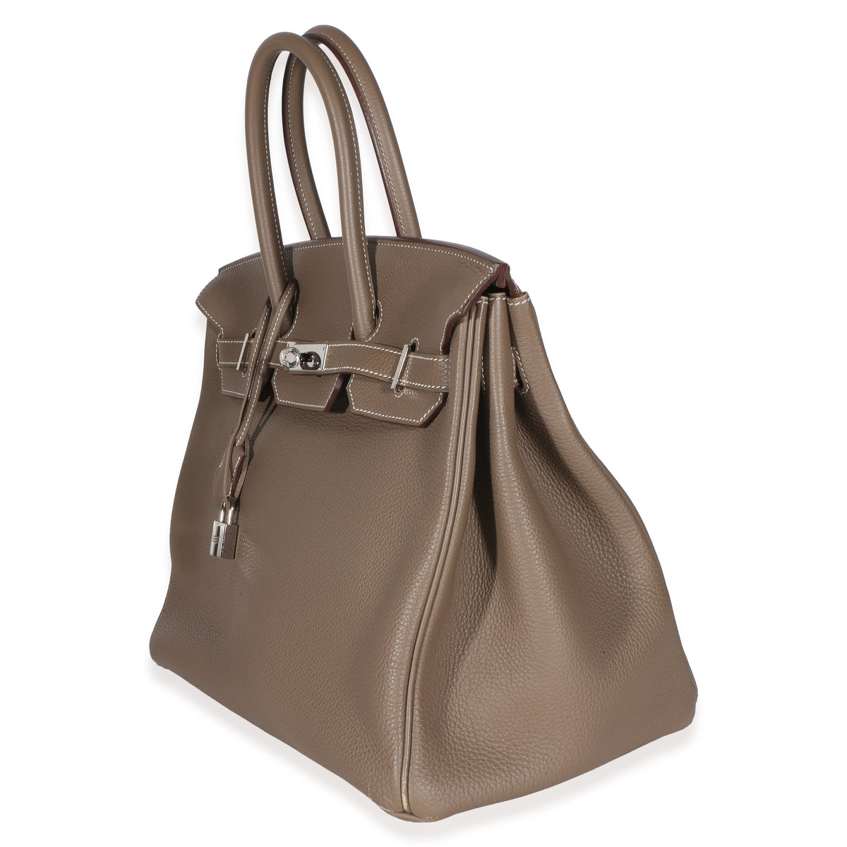Hermès Etoupe Togo Birkin 35 PHW Handbag 2
