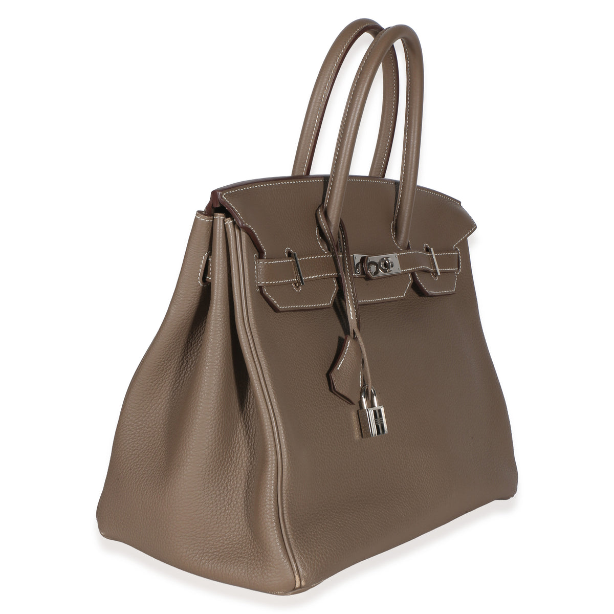 Hermès Etoupe Togo Birkin 35 PHW Handbag 3