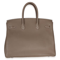 Hermès Etoupe Togo Birkin 35 PHW Handbag 4