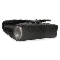 Chanel Metallic Grey Quilted Lambskin Medium Classic Double Flap Bag Handbag 7