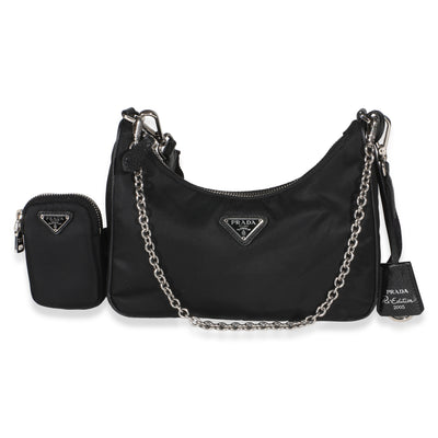 Prada Black Re Nylon Re Edition 2005 Bag Handbag fv