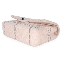 Chanel Light Pink Multicolor Quilted Tweed Medium Double Flap Bag Handbag 6