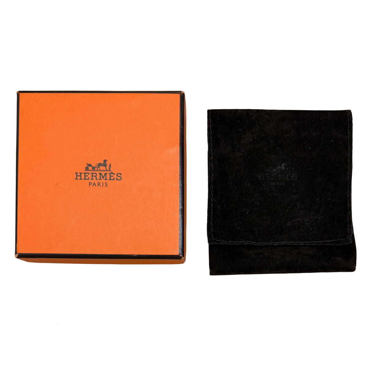Hermès Gold Plated Clic Clac In Noir Bracelet box