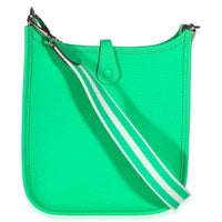 Hermès Vert Comics Clemence Mini Evelyne 16 TPM PHW Handbag 6