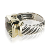 David Yurman Yellow Gold & Sterling Silver Quartz Noblesse Ring 2