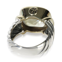 David Yurman Yellow Gold & Sterling Silver Quartz Noblesse Ring 3