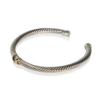David Yurman Yellow Gold & Sterling Silver Cable X Bracelet 2