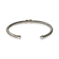 David Yurman Yellow Gold & Sterling Silver Cable X Bracelet 3