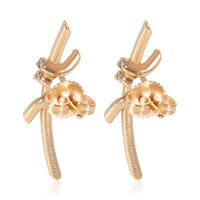 Tiffany & Co. Rose Gold Diamond Knot Earrings 3