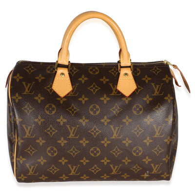 Louis Vuitton Monogram Canvas Speedy 30 Handbag fv