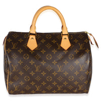 Louis Vuitton Monogram Canvas Speedy 30 Handbag fv