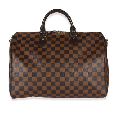 Louis Vuitton Damier Ebene Canvas Speedy Bandouliere 35 Handbag id