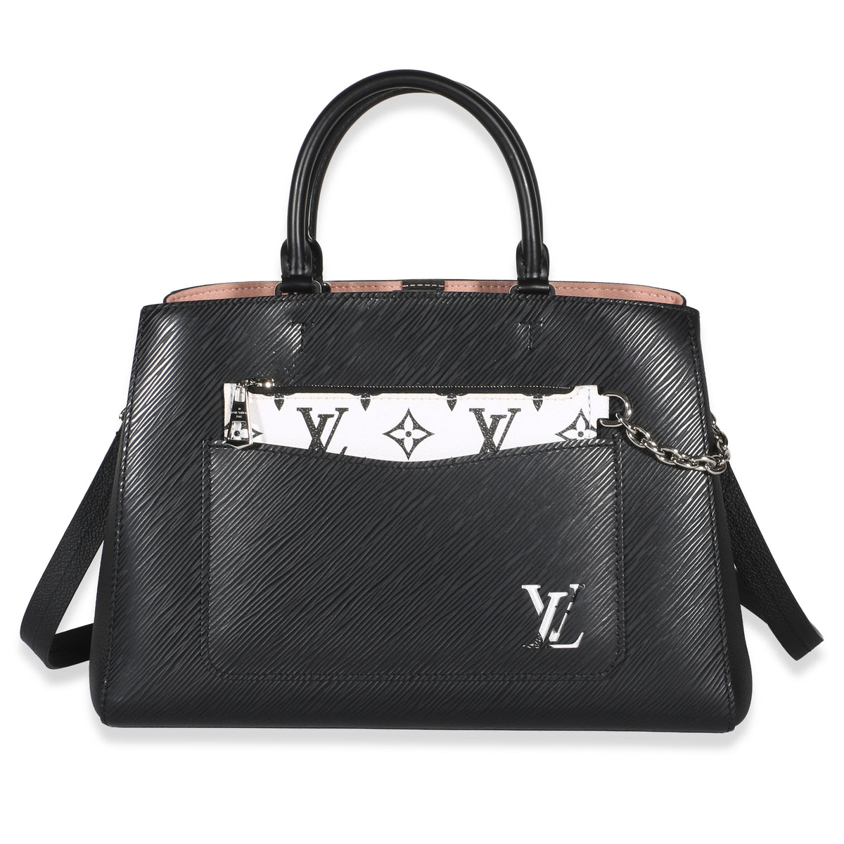 Louis Vuitton Black Epi Marelle Tote MM Handbag fv