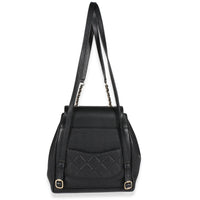 Chanel Black Quilted Caviar Business Affinity Backpack Handbag 4