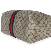 Gucci Cream GG Supreme Canvas Medium Ophidia Tote Handbag 6