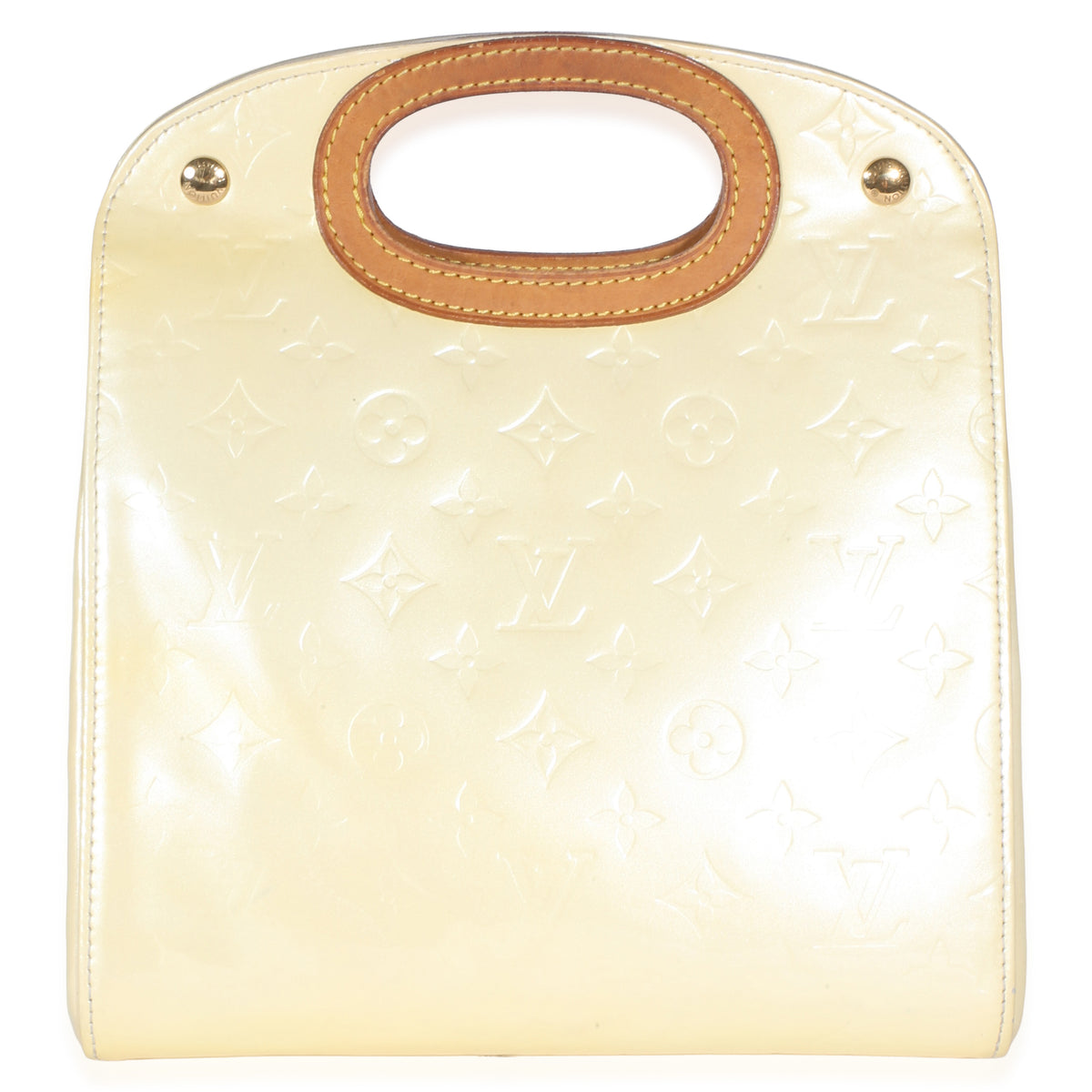 Louis Vuitton Pale Yellow Monogram Vernis Maple Drive Handbag fv