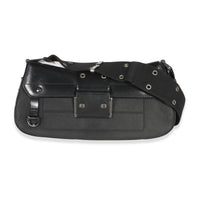 Christian Dior Black Calfskin Canvas Dior Street Chic Columbus Ave Shoulder Bag Handbag id