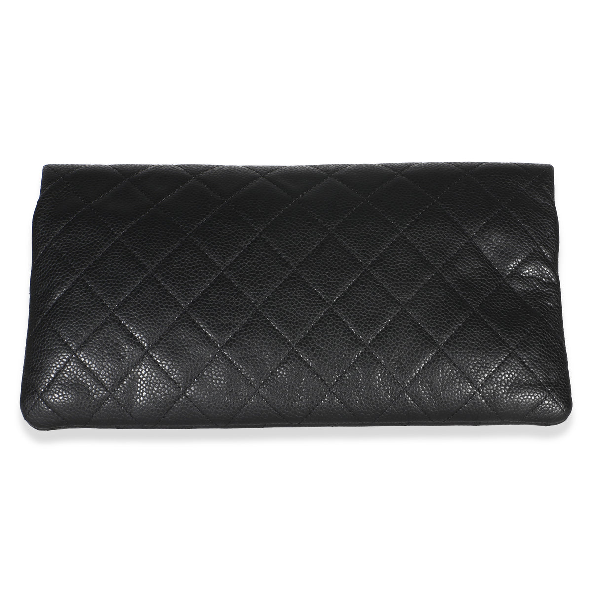 Chanel Black Quilted Caviar CC Beauty Clutch Handbag 4