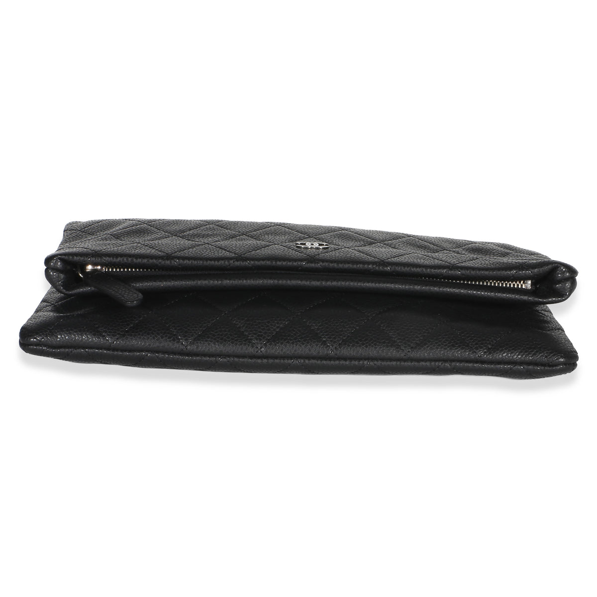 Chanel Black Quilted Caviar CC Beauty Clutch Handbag 6